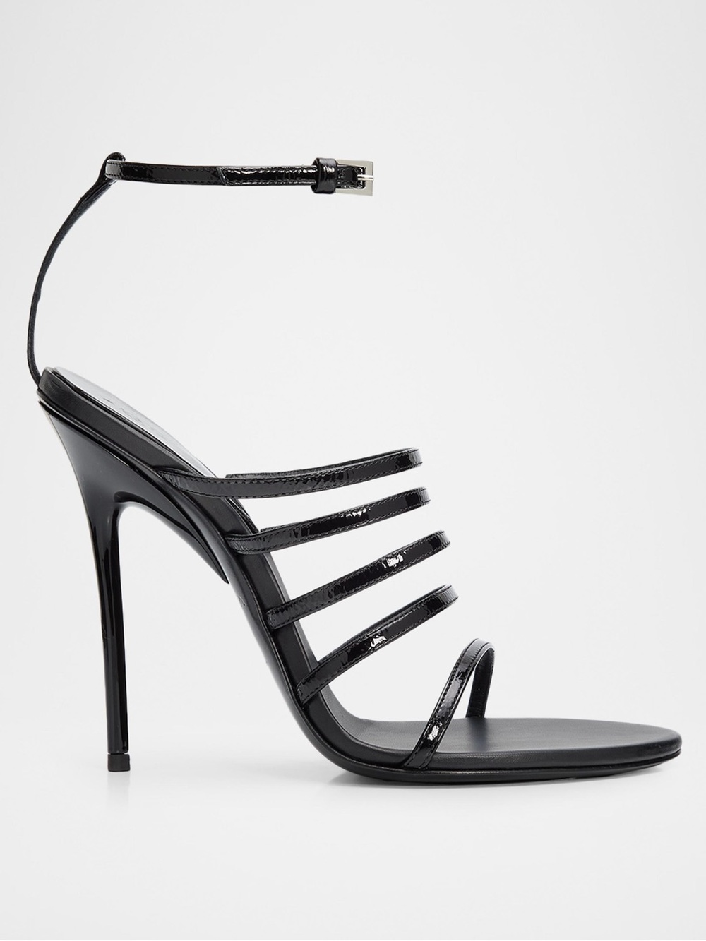 Alaia 110mm Strappy Patent Leather Sandals